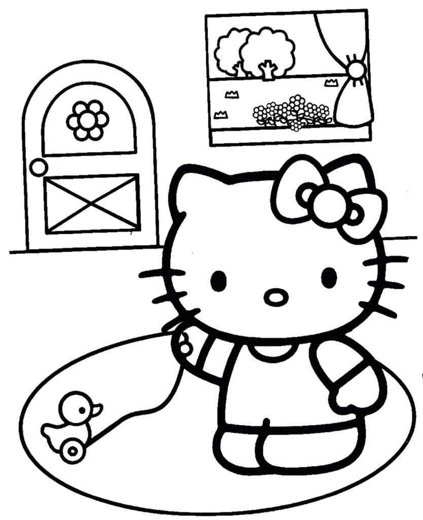 Dibujos de Hello Kitty para colorear