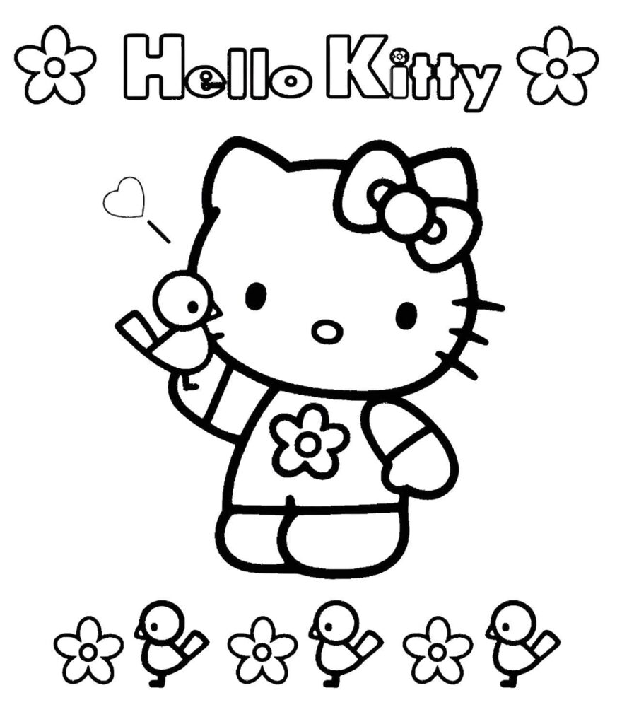 Dibujo de Imagen De Hello Kitty Para Colorear E Imprimir para colorear e imprimir Dibujo de Imagen De Hello Kitty Para Colorear E Imprimir para colorear