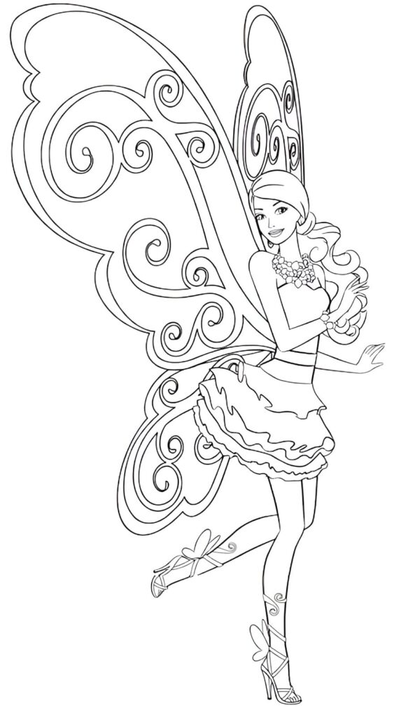 Dibujos de Barbie para colorear