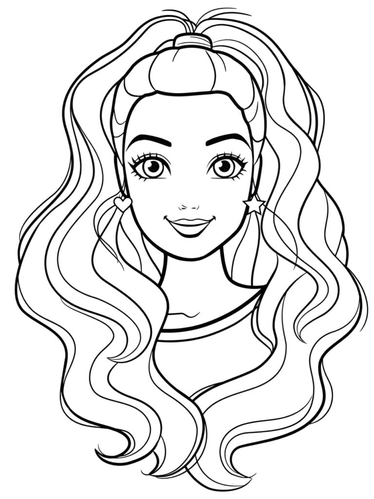 Dibujo de Dibujo De Barbie Para Colorear para colorear