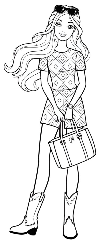 Dibujo de Dibujo De Barbie Fashion Para Colorear para colorear
