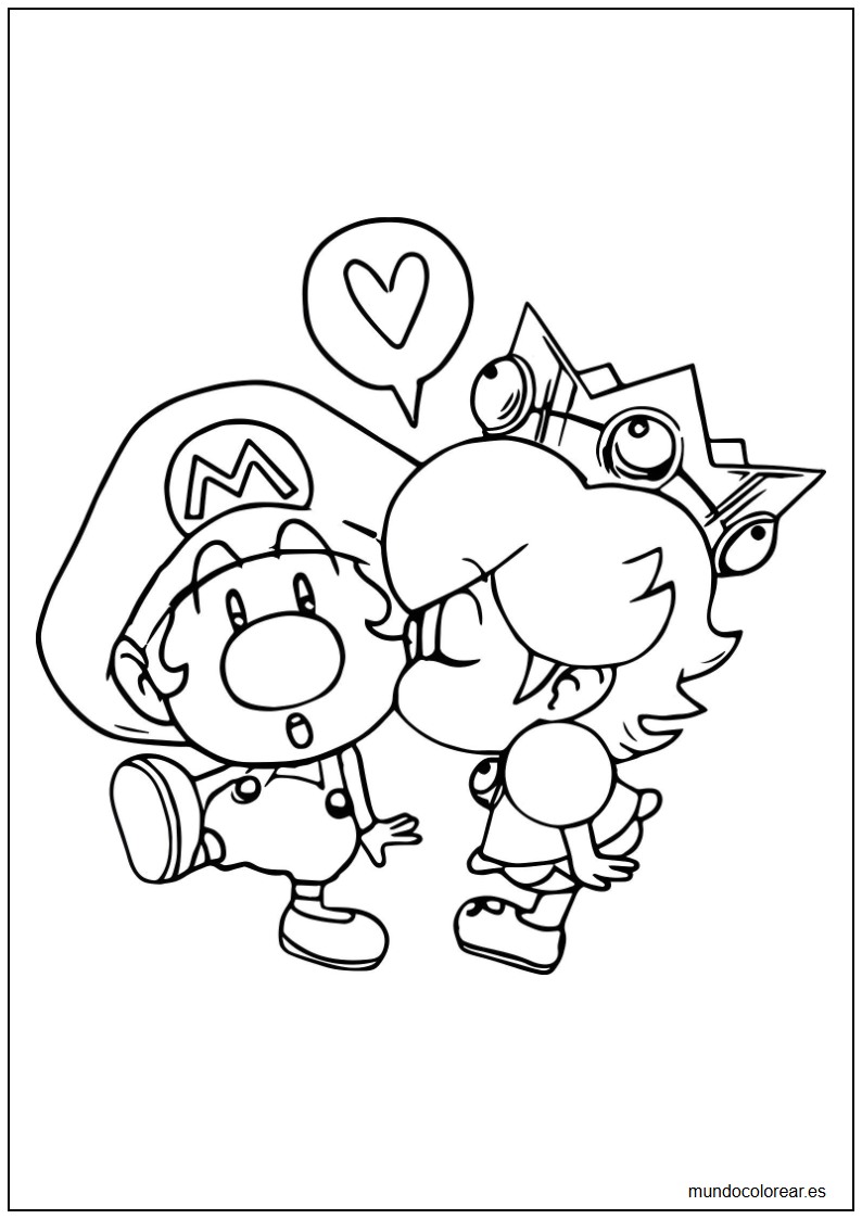 Dibujos de Super Mario para colorear