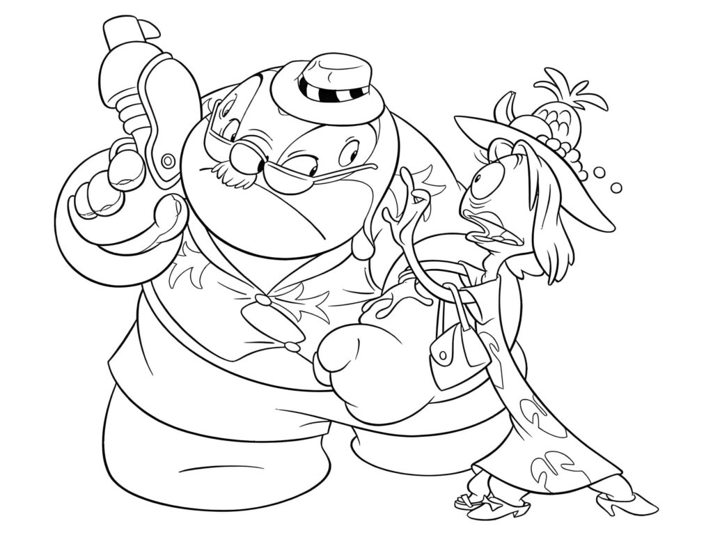 Dibujo de Dibujo De Personajes Lilo Y Stitch Para Colorear para colorear e imprimir Dibujo de Dibujo De Personajes Lilo Y Stitch Para Colorear para colorear